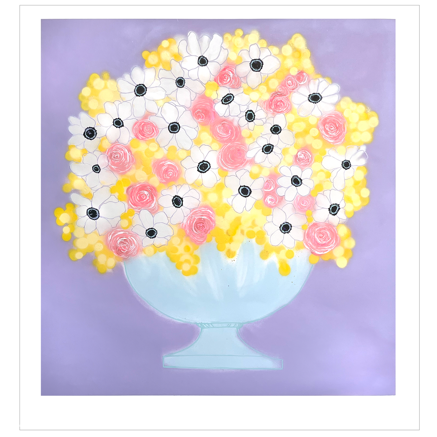 White Anemone Flowers