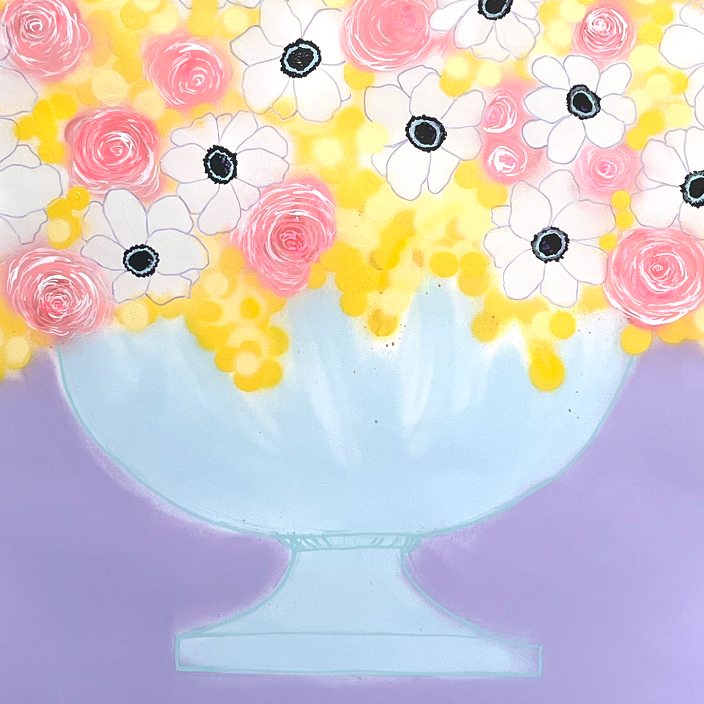 White Anemone Flowers